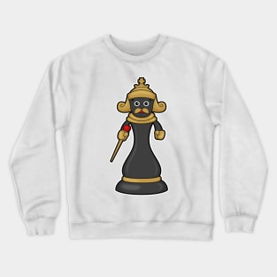 Chess piece King at Chess with Staff Crewneck Sweatshirt